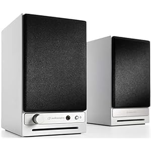 Audioengine HD3 60W draadloze desktopluidsprekers | Ingebouwde USB 24-bit DAC & analoge versterker | aptX HD Bluetooth…