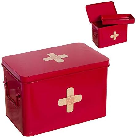 VidalRegalos Botiquin Metal Cruz Roja 33 cm: Amazon.es: Hogar