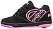 Heelys Propel Skate Shoe (Toddler/Little Kid/Big Kid), Black Hot Pink, 8 M US Big Kid