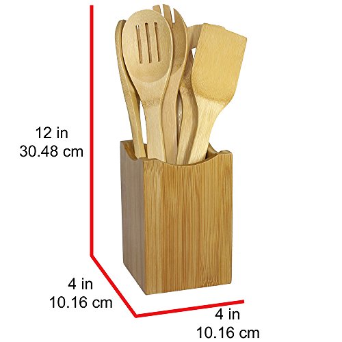 Oceanstar Bamboo Cooking Utensil Set, 7-Piece - Thumbnail 4