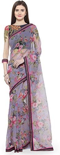 Women's Plain Weave Net Saree with Blouse Piece (SHAILY_RASHI0826SSSR001T, Purple)