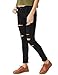 GLOSTORY Women's Destroyed Skinny Ripped Jeans Petite Girl Slim Fit Denim Pants
