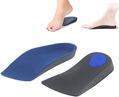 Wellever 3/4 Length Arch Support Orthotics Inserts Insoles For Flat Feets Plantar Fasciitis (M- Women9-10.5 | Men7.5-9)