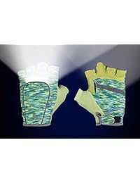 RunLites Mangata - Gloves with Lights - USB Rechargeable LED Lights - Half-Gloves
