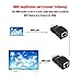[New Upgrade ] HDMI Extender, 1080P GREATSTAR 30M HDMI to RJ45 Network Cable Extender Converter Adapter with Built-in Thunder Protection Circuit, Support HDCP (Black)