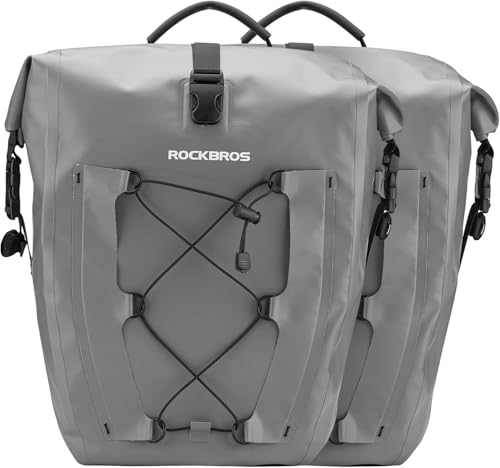 ROCKBROS Gepäckträgertasche 100% Wasserdicht mit Tragegriff 2 Stückc