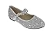 Shoe Dezigns FU 037 KM Little Girls Rhinestone Ballet Ballerina Flats Silver Glitter