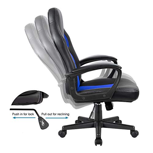 image for Furmax Office Chair Desk Leather Gaming Chair, High Back Ergonomic Adj