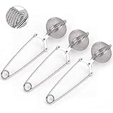 Snap Ball Tea Strainer, JEXCULL 3 Pack Premium