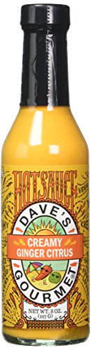 Dave's Gourmet Creamy Ginger Citrus Hot Sauce, one 8 oz bottle