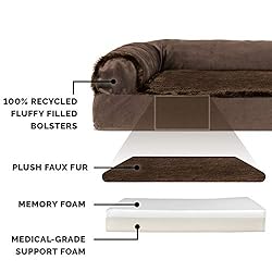 Furhaven Memory Foam Dog Bed for Medium/Small Dogs