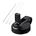 Glink Straw Lid/Cap for Hydro Flask Wide Mouth Sports Water Bottle with 2 Plastic Straws, Fits Hydro Flask Water Bottle - Pack of 2 - Black