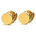 Areke Mens Stainless Steel Screw Stud Earrings Unisex Womens Ear Plugs Tunnel Jewelry 3 Pairs