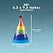 Rainbow Paper Cone Party Hats for Birthday's (12 Pack)