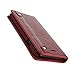 DWBCases iPhone 6 & 6s Wallet Case | Folio Flip Book Design with Strong Magnetic Closure & Leather Protective Cover | Lightweight Card & Money Holder | Includes Microfiber Cleaning Cloth | (Red)