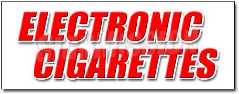 12" Electronic Cigarettes Decal Sticker Hookah pens e-hookahs Vape Pipes
