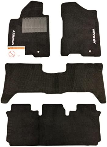 Nissan Armada OEM Black Floor Mats P/N: 999E2 2UH12