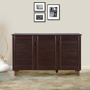 Hometown Cyra Engineered Wood Shoe Storage Cabinet In Wenge Color
