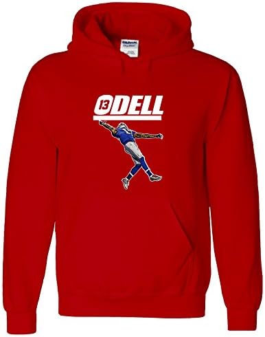 Red New York Odell "The Catch" Hooded Sweatshirt ADULT XL