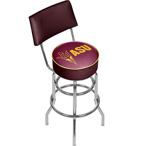 NCAA Arizona State University Padded Swivel Bar Stool with Back