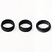 JET-BOND FS10 Men's Silicone Wedding Ring Band Pack of 3 Designs Black for Comfort Fitness Exercise Active Husband Engineers(Black of 3, Size 10)