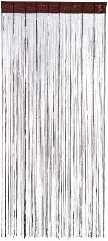 Shinji Ohashi shop handmade goodwill BambooCurtain fringe curtain Brown race L16-111