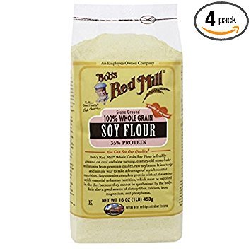 Bob's Red Mill 100% Whole Ground Soy Flour 16 OZ (Pack of 4) Bob's Red Mill 100% Whole Ground Soy Flour 16 OZ (Pack of 4)