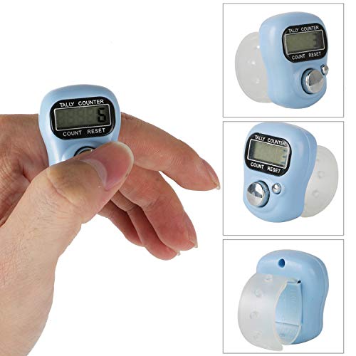 Electronic Finger Counter, 7-Pack Resettable 5 Digit LCD Electronic Digital Display Finger Hand Tally Counter Counting