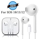 Lighting Earbuds Headset Wired Earphones Headphone with Microphone and Volume Control, Compatible with iPhone XS/XS Max/XR/X/8/8 Plus/7 IOS 10/11/12 Plug and Play