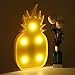 QiaoFei Pineapple Light,LED Cute Pineapple Night Table Lamp Light for Kids' Room Bedroom Gift Wall Party Holiday Home Decorations Yellow