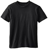 Soffe Big Boys' Mid Weight Tee, Black, Large