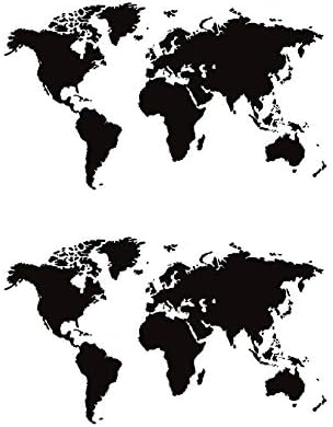 FocEnterprises World MAP TRACKPAD/KEYPAD / Palm Rest Vinyl Decal Sticker MacBook Notebook Laptop (1)