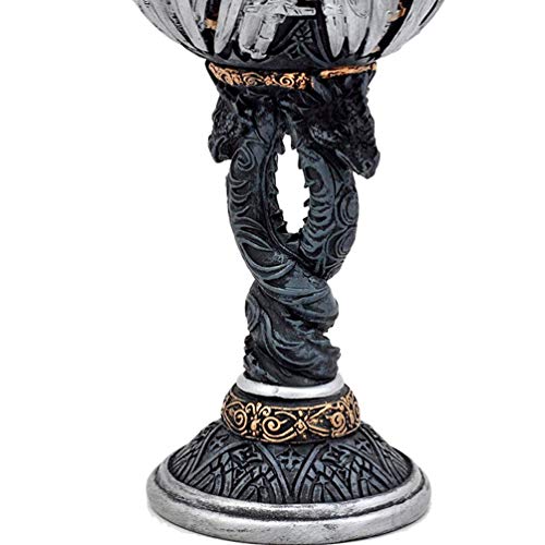 Medieval GOT Swords Wine Goblet D&D Game Dragon Collectible Iron Throne Chalice Cup Merchandise Drinking Vessel with Drip Ring