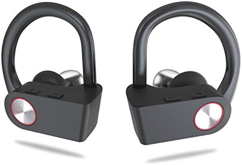 Qi Wireless Bluetooth Earbuds [2018 Model] - Best True Cordless Stereo Headphones with Built-in Mic for iPhone, iPad, Samsung, Android - 4.3 Enhanced Bass &amp; HD Sound