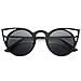 Womens Cateye Retro Fashion Retro Round Lens Cat Eye Sunglasses