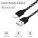 iPhone Charger 5Pack Wecool Lightning Cable Nylon Braided 8 pin USB Charger Cord Compatible with iPhoneX/8/8 Plus/7/7Plus/6/6Plus/6s/6s Plus/5s/5c/5/SE/iPad/ iPod and More