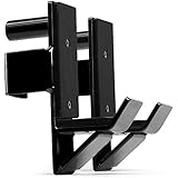 RIGERS J-Hooks Barbell Holder Attachment Pair for Power Rack - Fit Most 2” x 2” Square Tube &amp; Easy to Install (Black)
