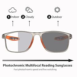 Photochromic Progressive Multifocus Reading Glasses