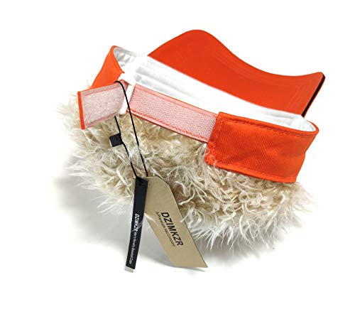 Men\'s Novelty Flair Spiked Hair Visor Sun Funny Golf Hats Fake Wig Peaked Adjustable Baseball Caps