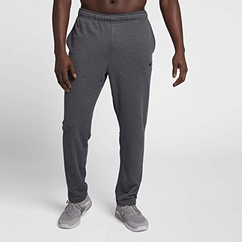 Nike Men's Dry Fleece Training Pants, Charcoal Heather/Black, XLarge