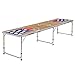 ZAAP 8ft Tournament Size Folding Beer Pong/Picnic/Camping Table (8FT, Basketball Court)