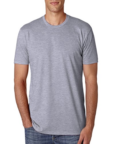 Next Level Premium Fitted CVC Crew Tee Dark Heather Grey Small (Pack of 5)