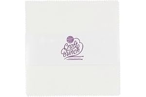 Craft Bunch - 10 inch Layer Cake for Quilting - 42 Precut Cotton Fabric Squares (White)