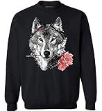 Awkward Styles Unisex Wild Wolf with Roses