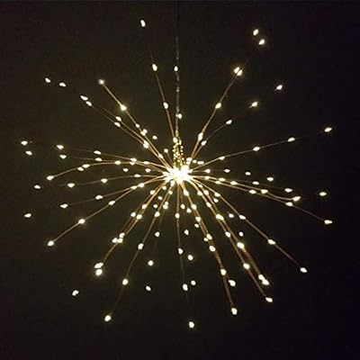 Festival Hanging Starburst Lights 100 200 Leds Diy Firework Copper