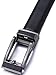 Marino Men’s Genuine Leather Ratchet Dress Belt with Open Linxx Buckle, Enclosed in an Elegant Gift Box - Black - Style 155 - Custom: Up to 44
