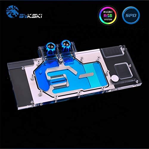 Full-Cover GPU Block Water Block G1/4" RGB LED Waterblock Liquid Cooler RGB LED Compatible ASUS Turbo GTX 1080 8G ASUS Turbo GTX1080Ti 11G ASUS Turbo GTX 1070Ti 8G ASUS CERBEURUS GTX 1070Ti 8G