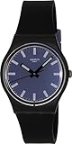 Swatch Men's GB281 Night Sea Analog Display Quartz Black Watch