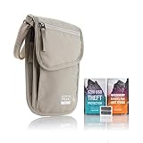 Neck Wallet & Hidden Passport Holder - RFID w/Theft Insurance and Lost & Found Service