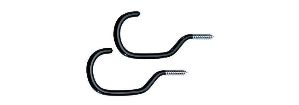 Raleigh - ADS137 - PVC Coated Wall or Ceiling Mounted Storage Hooks for Bicycles (Pair)